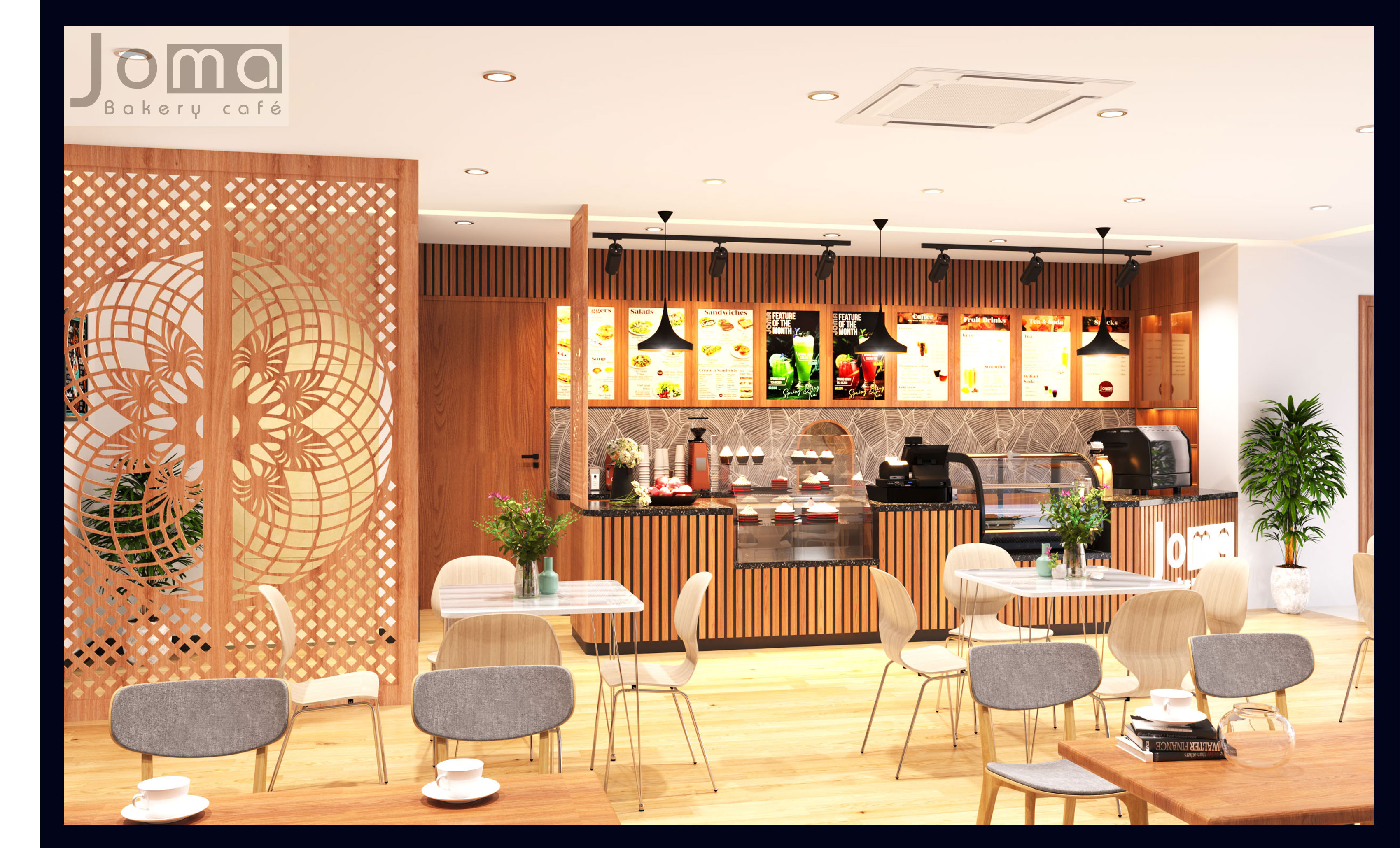 Thiết kế nội thất quán Cafe